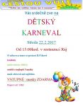 Dětský maškarní rej 22.2.2017